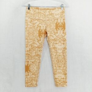 Uintah Yellow Floral Athleisure Yoga Work Out Leggings P4042